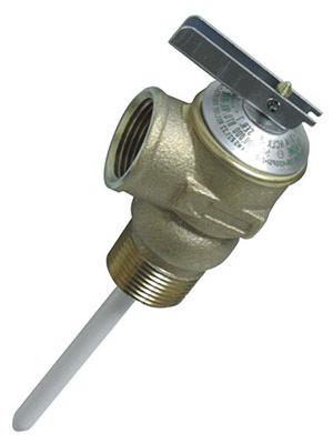 T & P Relief Valve, 4 In. Thermostat, 3/4 In. MI & FO