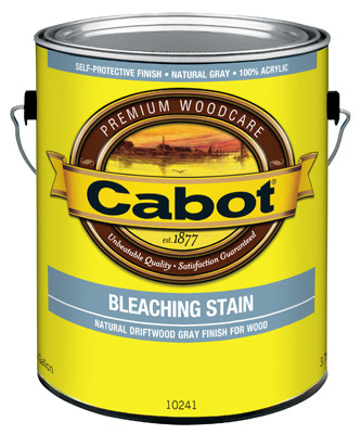 Bleaching Stain, Acrylic, Natural Driftwood Gray, 1-Gallon (4 pieces)