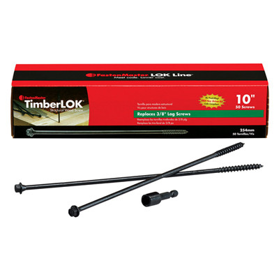 Timberlok Wood Screws, 10 In., 50-Pk.
