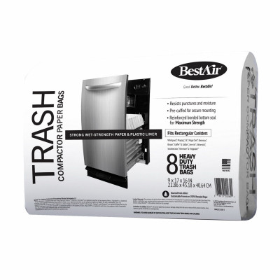 Trash Compactor Bags, 2-Ply, 8-Pk.