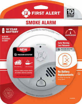 10-Year Ionization Smoke Alarm, Sealed Battery