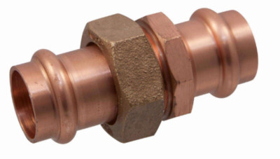 Copper Pipe Union, 1/2 In. Press by Press