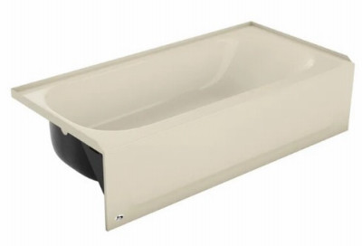 Right Hand Bathtub, White, 5 Ft.