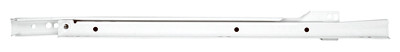 Self-Closing Drawer Slide, Medium-Duty, White, 20 In.