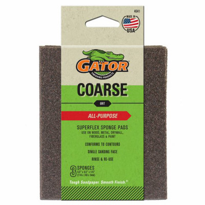 Premium Sanding Pad, 60-Grit, 4.5 x 5.5-In., 3-Pk.