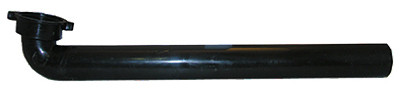 Waste Ell, Slip Joint, Black PVC, 1-1/2 x 15 In.