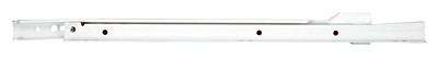 Self-Closing Drawer Slide, Medium-Duty, White, 22 In.