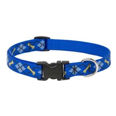Dog Collar, Adjustable, Dapper Dog, 3/4 x 13 to 22 In.