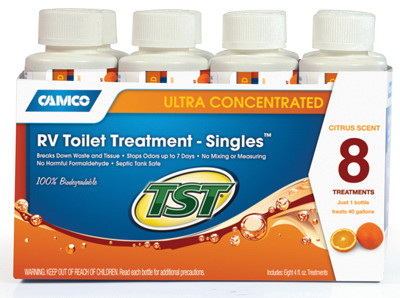 RV TST Toilet Chemical Treatment, Singles, Orange, 8-Pk.
