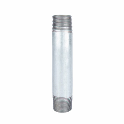 Galvanized Pipe Nipple, 2 x 4-1/2 In.
