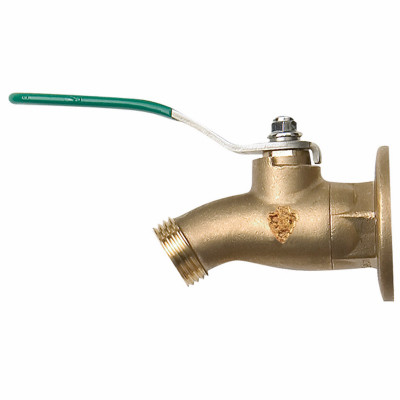 No-Kink Ball Valve Sillcock, Lead-Free, 3/4 FIP x 3/4 In. Hose Thread