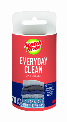 Everyday Clean Lint Roller Refill, 70 Sheets