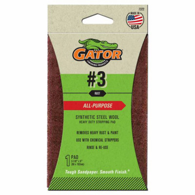 Synthetic Steel Wool, Heavy Stripping, 3-7/8 x 6 In.