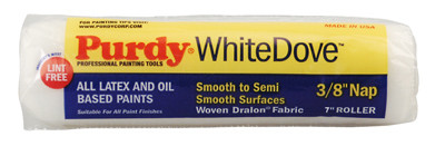 Paint Roller Cover, White Dove, 7 x 3/8 In. Nap