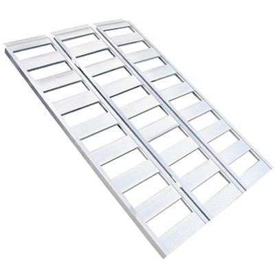 Tri-Fold Car Ramp, Aluminum, 1,500 Lb. Rated, 45 x 69 In.