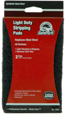 Light Stripping Synthetic Steel Wool, 3-7/8 x 6 In., 2-Pk.