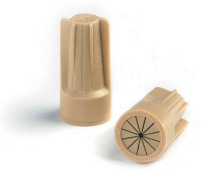 Direct Bury Wire Connector, Safety Sealed, Tan, 4-Pk.