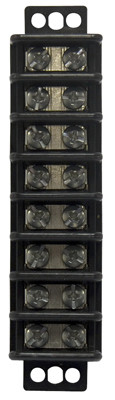 Terminal Block, 8-Circuit, 30A, 600V, 22-10 AWG