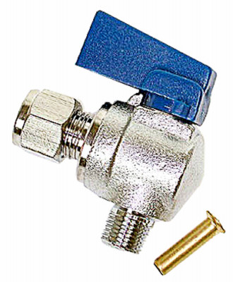 Evaporative Cooler Angle Ball Valve, 1/4 x 1/8-In.