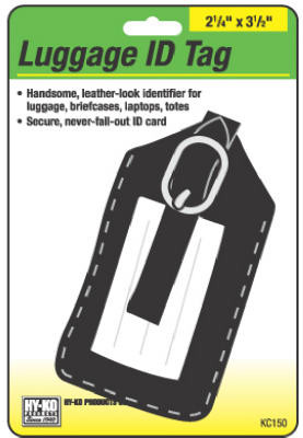 Luggage I.D. Tag, Leather Look (5 pieces)