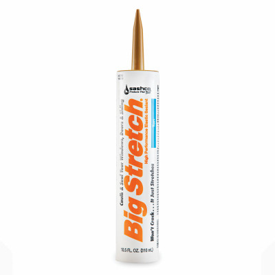 Window Sealant, Tan Acrylic Rubber, 10.5-oz.