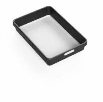 Kitchen Storage Bin, Carbon, 10 x 7 x 2 In.
