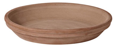 Terra Cotta Clay Saucer, Chocolate Brown, 4-In. (24 pieces)