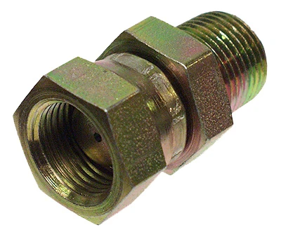 Hydraulic Adapter, 1/2-In. MP x 1/2-In. FP Swivel, Restricted