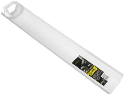 Dripper Flipper Hinged Downspout Extension, White, 30 In. Universal Size