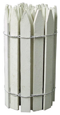 White Gothic Top Trim Fence, 16 In. x 12 Ft.