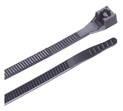 Xtreme Temperature Tie, Black, 8-In., 100-Pk.