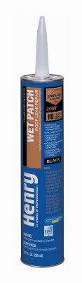 Wet Patch Roof Cement, Rubberized, 11-oz. Cartridge