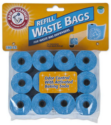 Pet Waste Refill Bags, For Dispenser, 180-Ct.