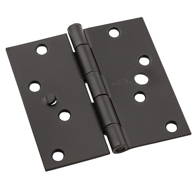 Security Hinge, Oil Rubbed Bronze, 4 In.