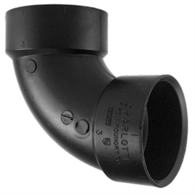 ABS/DWV 90-Degree Pipe Elbow, 1-1/2 In.