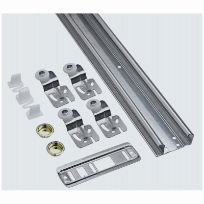 Bypass Sliding Door Hardware Set, 60 In.