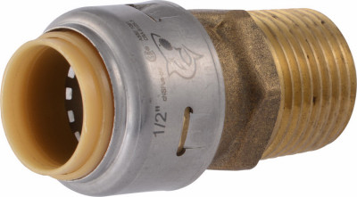 Pipe Connector, 1/2 x 1/2 In. MNPT, 4-Pk.