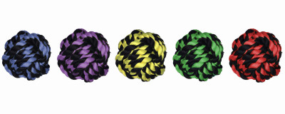 Nuts for Knots Dog Toy, 2.5-In. Woven Rope