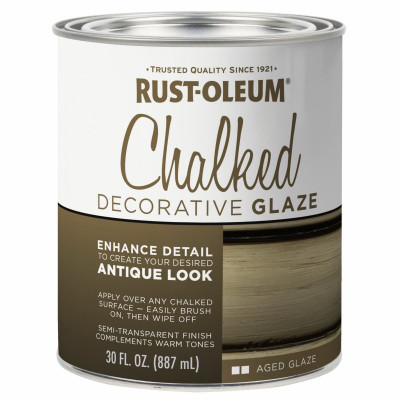Chalked Decorative Glaze, Aged Glaze Topcoat, 30 oz.