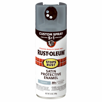 Stops Rust Custom Spray 5-in-1 Spray Paint, Satin Blue Haven, 12 oz.
