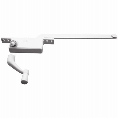 Casement Window Operator, Left Hand, Square Type, Diecast, 9 In.