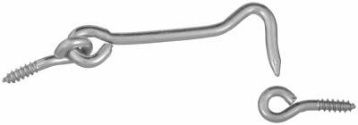 Hook & Eye, Stainless Steel, 4 In.