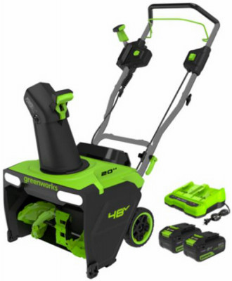 2x24V (48V) 20 In. Single-Stage Cordless Snow Blower Kit with (2) 4.0 Ah Battery & Charger
