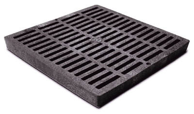 Square Grate, Black, 12 x 12-In.