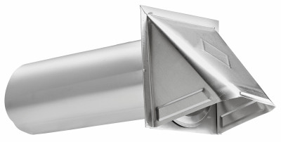 4 In. Aluminum Exhaust Wall Hood Vent, 11 In. Tail Pipe