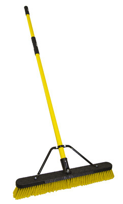 Jobsite Push Broom, Commercial Grade, 24 In.