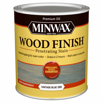 Wood Finish, Vintage Blue, Qt.