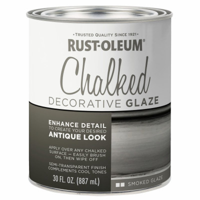 Chalked Decorative Glaze, Smoked Glaze Topcoat, 30 oz.