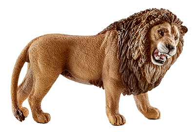 Brown Lion Toy Animal Figure, Ages 3 & Up (5 pieces)