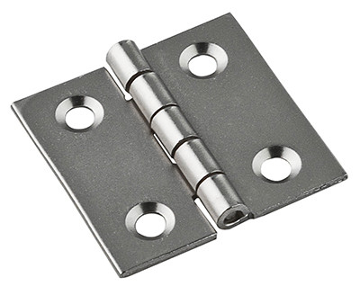 Broad Hinge, Nickel, 1 x 1 In., 4-Pk.